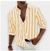 Nova camisa casual slim-fit de manga longa respirável e não amassa, tamanho europeu, impressa em 3D, para Amazon transfronteiriça