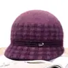 Chapéu de Outono Inverno para Mãe de Meia-Idade e Idosa Chapéu de Lã Grosso com Borla e Veludo Extra para Mulheres Senhora Idosa Chapéu de Tricô Quente para Proteção contra o Frio Vovó