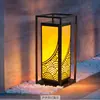 Lámpara de Césped Exterior Impermeable Patio de Villa Nuevo Estilo Chino Arte en Hierro Lámpara de Césped