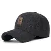 Novo Chapéu Quente de Inverno para Homens de Meia-Idade e Idosos, Chapéu de Algodão à Prova de Frio para Ciclismo ao Ar Livre, Boné de Baseball Vencedor para Homens Velhos
