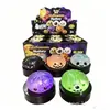 Bola Anti-Estresse Rosto Sorridente 8,5 Pó Dourado Pectina Halloween Pão Anti-Estresse Brinquedo Natalino Squishy Caixa Surpresa Bola Anti-Estresse