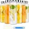 Atacado de fábrica 18/24oz copo de suco de grande capacidade transparente copo de suco para acompanhar doméstico conveniente copo para bebida fria
