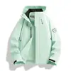 2026 Nueva Ropa de Montañismo para Exteriores Otoño/Invierno Estilo Pareja Estética Estilo Americano Conjunto Cálido de Dos Piezas Chaqueta Exterior Impermeable Cortavientos