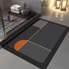 Alfombra de Piso Nórdica Moderna de Barro Diatómico Alfombra de Piso de Baño de Lujo Ligero Alfombra de Pie de Baño Alfombra de Piso de Ducha Alfombra de Puerta de Hogar