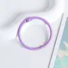 Argola de Livro Colorida Chaveiro Laqueado Acessórios DIY Fivela Redonda Pingente de Bolsa de Boneca Argola de Armazenamento Argola de Cartão Argola de Chaveiro