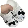 Zapatos con agujeros accesorios diy lazo de tela radio para teléfono móvil hebilla de zapato desmontable flor de zapato accesorios