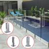 Acessórios de hardware de clipe de piscina 304 Clipe de coluna de cerca de vidro de aço inoxidável Clipe de fixação de vidro de piso de abertura livre