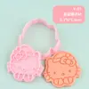 Molde para Galletas 3D de Gato Kt Navideño con Diseño Realista de Prensa Tridimensional DIY, Material Seguro, Fácil de Limpiar