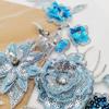 Nuevo Malla Lentejuelas Bordado Estéreo Cuentas Bordado Flores Diamantes Brillantes Pegatinas de Tela Apliques Accesorios Ropa Actuación Escénica