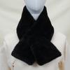 Bufanda de felpa para mujer, otoño e invierno, imitación de pelo de conejo, linda, para estudiantes, cálida, versátil, versión coreana de bufanda de pelo grueso, venta al por mayor