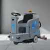 Limpador de Chão Ride-On Hipopótamo Pequeno, Equipamento de Limpeza Industrial com Sucção e Esfregação Integradas, Pistola de Água de Alta Pressão, Máquina de Esfregar Comercial para Fábrica