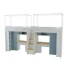 Litera con Escritorio Integrado, Combinación Integrada de Cama y Escritorio, Litera tipo Loft Escolar, Cama para Dormitorio Universitario, Cama para Hogar en Apartamentos Pequeños, Cama para Apartamento de Empleados