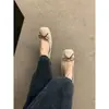 Zapatos Planos de Hada con Lazo y Boca Baja para Mujer Otoño Nuevos Zapatos de Ballet Suela Suave Zapatos Lenteja Planos Zapatos Escotados