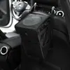 Cubo de Basura para Coche Transfronterizo Tela Oxford Multifuncional Lavable Plegable Colgante Tapa abatible Impermeable Cubo de Almacenamiento para Coche