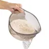 Herramienta para Lavar Arroz Fregadero de Cocina Colador para Lavar Arroz Cesta Doméstica para Lavar Arroz con Asa Recipiente para Lavar Frutas Cesta Coladora para Lavar Verduras