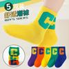 Nuevos Calcetines para Niños de Primavera y Otoño Algodón Dibujos Animados 1-15 Años Calcetines Largos hasta la Rodilla para Niños y Niñas Tono Vibrante Calcetines de Moda Explosiva