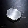 Ornamento de tigela redonda de gesso translúcido natural marroquino, coleção de tigelas de desmagnetização e purificação de gesso, acessório de recipiente de tigela de desmagnetização