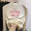 Camiseta de manga larga para niña, nueva colección otoño/invierno 2026, capa base infantil con forro polar, ropa interior térmica cálida, top casual