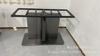 Suporte para Perna de Mesa de Mármore Perna Laje de Rocha Perna de Mesa Aço Inoxidável Pé de Titânio Titânio Preto Espelhado Hotel Sala de Estar Estilo Luxo Leve
