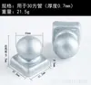 Tampão quadrado para poste de tubo de ferro forjado Tampa de bola base para tubo redondo de cerca Decoração de poste de cerca com tampa esférica