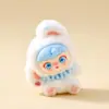 Enfeites de Mesa Mini Coelho Aveludado Cacheado, Miniaturas Fofas, Decorações de Artesanato para Mini Cenários DIY de Escritório