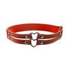 Anillo de pierna de personalidad europea y americana transfronterizo doble amor anillo de pie suelto ajustable anillo de pie de corazón de melocotón anillo de pierna de cuero de atadura accesorios para mujeres