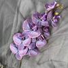 Flores de Orquídea Phalaenopsis Artificiales para Decoración del Hogar, Arreglos para Bodas, Flores Falsas al Por Mayor, Mariposa con Textura Impresa
