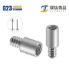 Varilla de Extensión de Aleación de Titanio Doble Rosca Puente de Oreja Varilla Recta Extensión Rosca Interna Joyería para Piercing de Labio Piercing de Lengua Piercing de Ombligo Accesorios