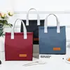 Nueva Bolsa de Almuerzo Estilo Simple Amazon Más Vendido Mejor Vendedor Portátil Tela Oxford Bolsa Bento Bolsa Bento Aislada para Estudiantes