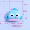 Peixe feio fofo de boca grande DIY grampo de cabelo de cola de creme, capa de celular feita à mão, acessórios de resina de desenho animado, pingentes para sapatos e materiais para confecção de joias