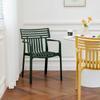 Silla de Comedor Simple con Respaldo y Reposabrazos Silla de Comedor Doméstica para Apartamento Pequeño Silla de Plástico para Negociación de Celebridad de Internet Restaurante
