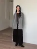 Suéter Holgado de Lana Mezclada con Cuello en V, Casual y Elegante, Cardigan 2025, Otoño e Invierno, Nuevo, Abotonado, Ropa Exterior Gruesa 25940