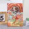 Em Estoque Cultural e Criativo 3D Escultura de Papel Oca Caderno Carimbo de Desenho Animado Diário Personalizado Caderno