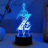 The Legend of Zelda The Breath of the Wilderness The Tears of the Kingdom Link Pequeño Lingke Chasis Periférico Adornos Decoración Luz Nocturna 3D