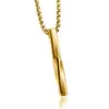 Colar espiral de celebridade cibernética, estilo minimalista, moderno, personalidade simples, hip-hop, pingente masculino, pingente masculino, titânio, aço, legal