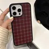 Funda de Teléfono Móvil Manzana 15 de Color Cálido a Cuadros Otoño e Invierno 11 Adecuada para iPhone 16/17 Succión Magnética 18Promax Mujer 12/13