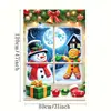 Banner de Cortina de Natal Novo Transfronteiriço Tecido de Fundo Atmosfera Festiva Decoração de Festa Suprimentos Banner de Celebração Tecido para Pendurar