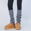Calentadores de Pierna y Calcetines de Cachemira para Mujer, Otoño e Invierno Nuevos Calcetines Holgados de Punto, Calcetines hasta la Pantorrilla de Color Sólido Estilo Jk Japonés, Cálidos