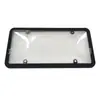 Conjunto de 2 Peças Amazon Cross-Border Modificado Padrão Americano Curvo Transparente Fumê Cobertura Protetora de Placa de Licença Estrutura de Placa de Licença Americana