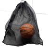 Bolsa de red para baloncesto negra bolsa de red para voleibol fútbol bolsa de red almacenamiento de gran capacidad juguetes para niños bolsa de red con cordón