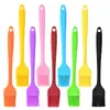 Ferramentas de Cozinha Prontas para Assar, Pincéis de Óleo Grandes e Pequenos, Resistentes a Altas Temperaturas, Pincéis para Churrasco que Não Soltam Cerdas, Pincéis de Óleo de Silicone Integrado