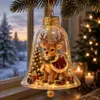 Escena Festiva Mini Iluminada Transfronteriza Decoración Navideña Brillante con Forma de Campana Navideña