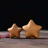 Cipreste Estrelinha Luazinha Pulseira DIY Acessórios de Moda Escultura em Madeira Sólida Ornamentos Criativos para Casa