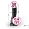 Dildo Artificial de Cristal Transparente Colorido, Bastão de Massagem Feminina, Dispositivo de Masturbação, Brinquedos Sexuais Transfronteiriços, Comércio Exterior