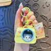 Chaveiro Criativo Bolsa Portátil para Pet Desenho Animado Fofo Gatinho Brilhante Boneca Pingente de Bolsa de Casal Pequeno Presente