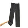 Pantalones de pierna ancha a rayas para mujer, nuevo para otoño e invierno, sueltos, adelgazantes, pantalones de pijama, cintura alta, pantalones rectos, pantalones casuales para el hogar