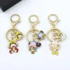 Chaveiro de Mercadoria de One Piece Luffy Zoro Sanji Chaveiro Liga Liga Pingente de Bolsa Decoração Presente