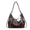 Bolsa de Grande Capacidade Feminina 2026 Nova Moda Outono Bolsa Transversal Alta Aparência Bolsa de Ombro Mochila Simples Bolsa Tote