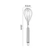 Batedor de Ovos de Aço Inoxidável Gadget para Cozinha Doméstica Batedor Manual para Creme de Bolo de Panificação Blender de Ovos