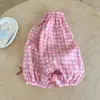 2026 Pantalones de Verano Finos con Estampado de Cuadros de Dibujos Animados Repelentes de Mosquitos para Niñas Estilo Verano Pantalones de Linterna para Bebé Ropa de Verano para Niños Pantalones